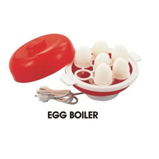 Portable Electric egg boiler red and yellow ABS Kitchen- 7 egg capacity fast cooker